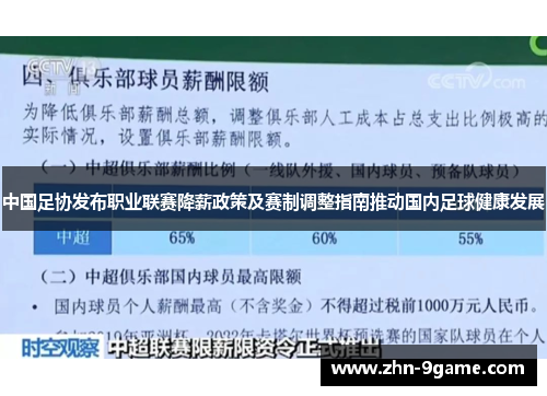 中国足协发布职业联赛降薪政策及赛制调整指南推动国内足球健康发展